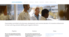 Desktop Screenshot of achaogen.com