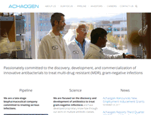 Tablet Screenshot of achaogen.com